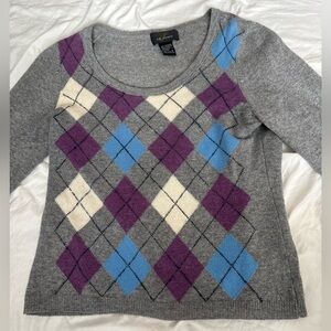 Cashmere Argyle Sweater